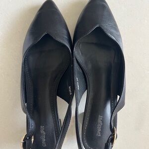 Elegant Black Slingback Heels